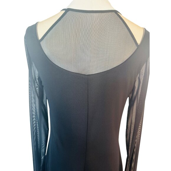 Bailey 44 Medium Black Mesh Long Sleeve Top - Picture 9 of 13